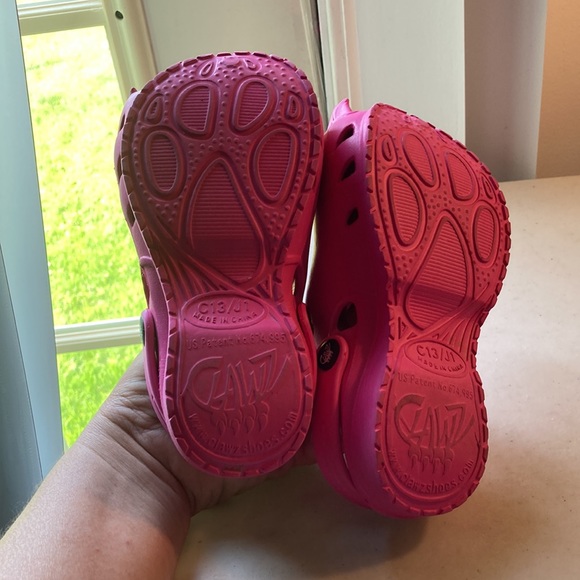 Clawz pink childrens Sz 13 slip on shoe clogs - Picture 6 of 10